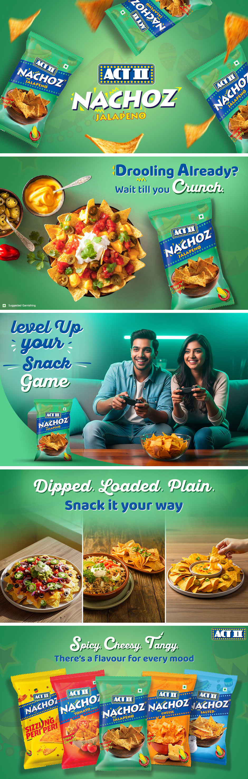 Act II Jalapeno Nachos - Tortilla Chips | Ready to Eat Snacks | Big Pack