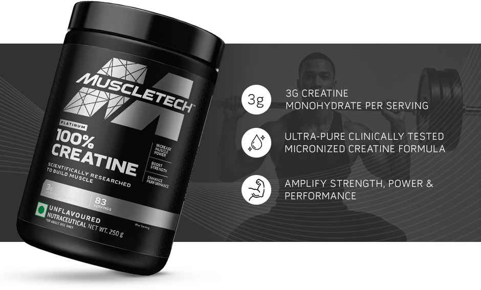 Muscletech Platinum Complete Creatine Powder - Increase Muscle Power Boost Strength