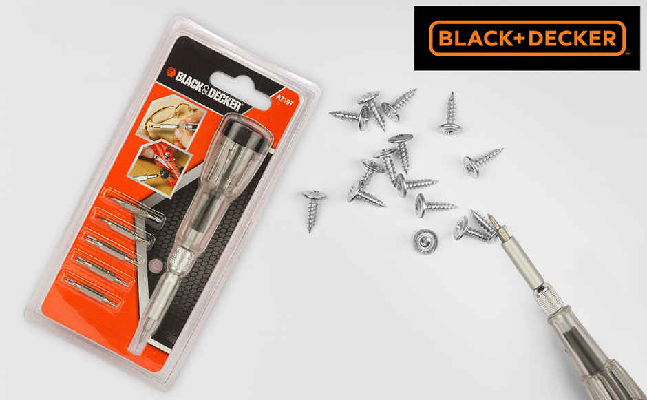 BLACK+DECKER A7197-XJ 12 in 1 Transparent Precision Pen Screwdriver