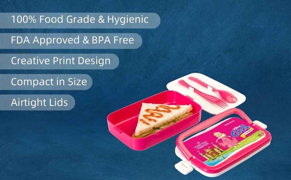 Varmora Flat Kids Lunch Box - Assorted | 450ml