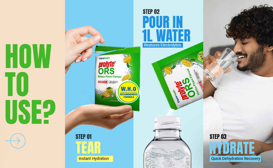 Prolyte ORS Powder | Nimbu Paani Flavour