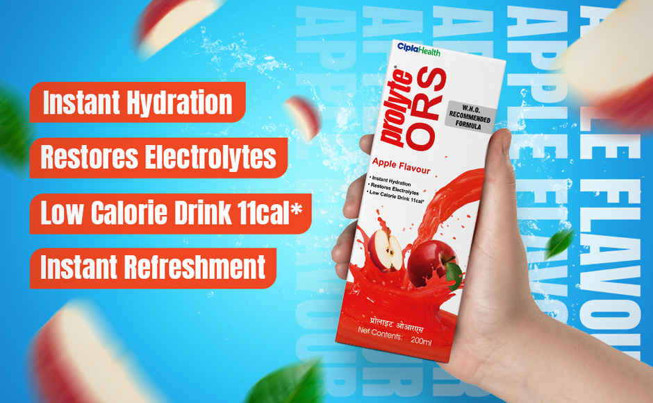 Cipla Prolyte (ORS) Apple Flavour Liquid Combo
