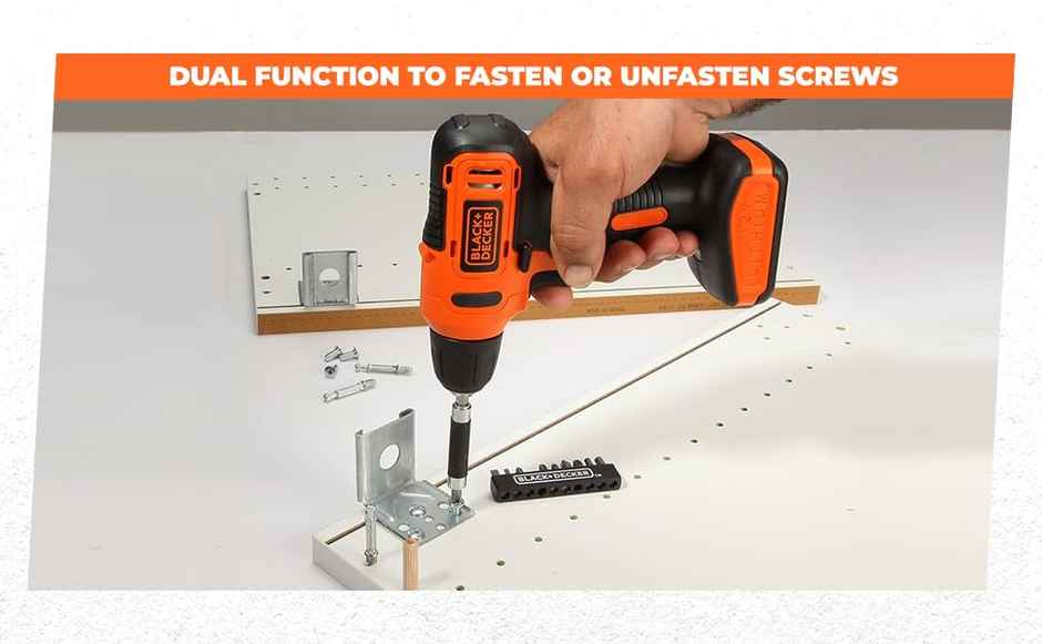 BLACK+DECKER LD12SP-IN 12V 10mm Li-ion Cordless Variable Speed Reversible Drill Machine Driver