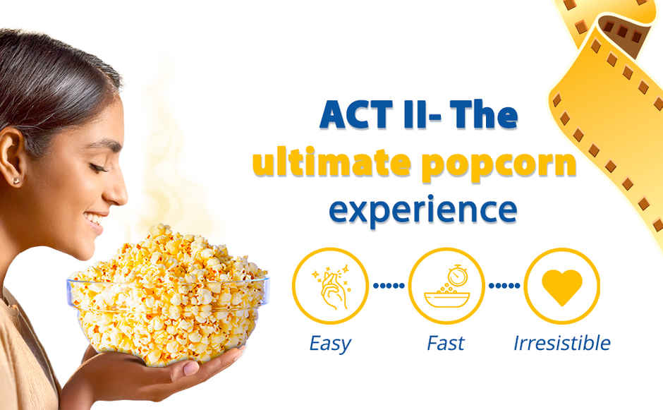 Act II Instant Popcorn | Cheese, Buy 2 Get 1 free offer, Hot & Fresh in 3 mins