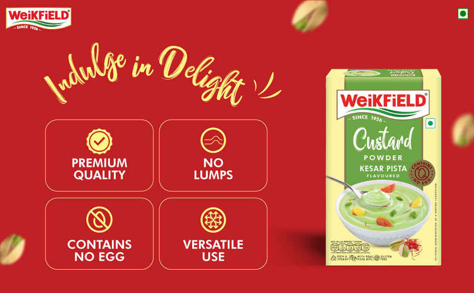 Weikfield Custard Powder Butterscotch Flavoured Carton(75gms) & Weikfield Custard Powder Kesar Pista Flavor Carton(75gms) Combo