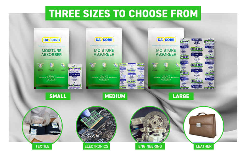 Davsorb Moisture Absorber | Store Room | Cupboard | Shoes Camera Bag & Documents Folder