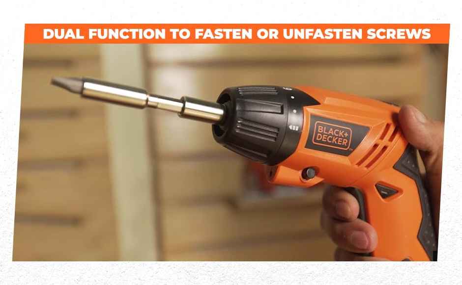 BLACK+DECKER KC4815 4.8V 200 RPM Cordless Screwdriver Set with LED Worklight, 15-Pc. Screw Bits Set