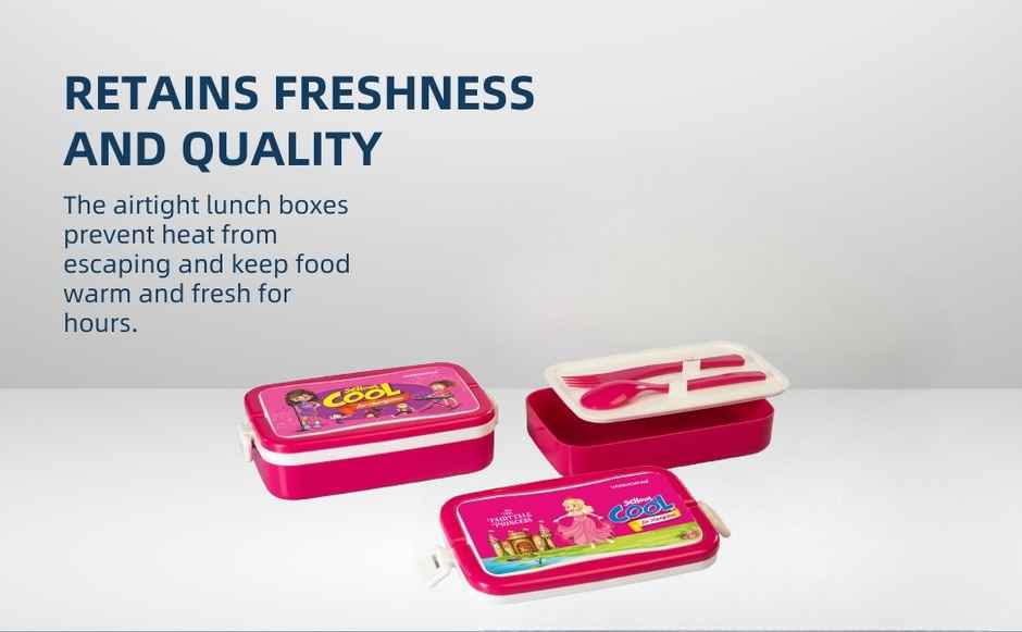 Varmora Flat Kids Lunch Box - Assorted | 450ml