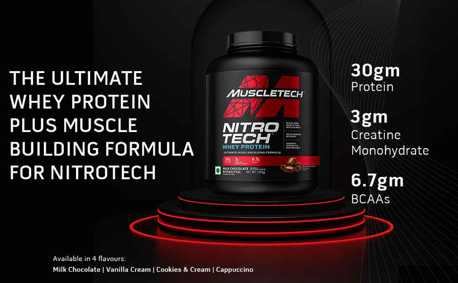 Muscletech Nitrotech Whey Protein|Cookie & Cream