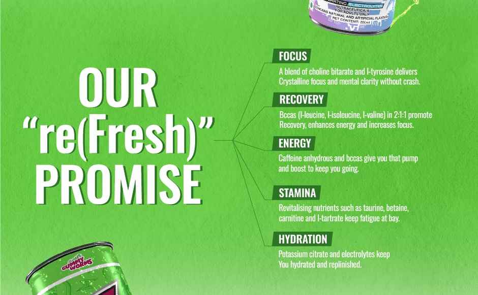 Raze Sour Gummy Worms Energy Drink