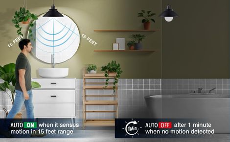 Halonix 10W AutoOn Auto Off Motion Sensor, White Led Bulb | B22 Base Holder
