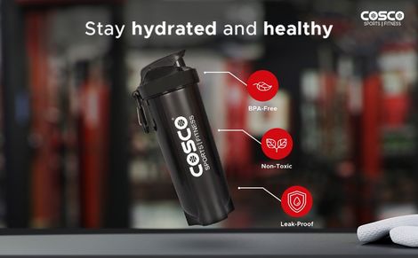 Cosco Power Gym Shaker For Men And Women Bpa-Free Material - 700 Ml 1.00 Piece|Made In India