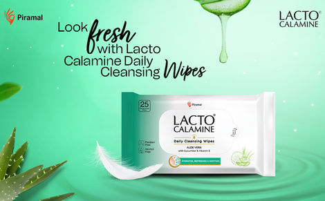 Lacto Calamine Makeup Remover Wipes With Aloe Vera, Cucumber And Vitamin E