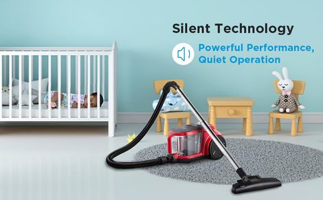 Midea 18c Bagless Canister Vacuum Cleaner - Red