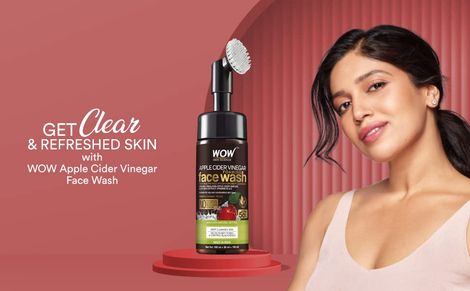 WOW Skin Science Apple Cider Vinegar Foaming Face Wash - No Parabens, Sulphate & Silicones