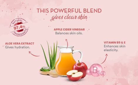 WOW Skin Science Apple Cider Vinegar Foaming Face Wash - No Parabens, Sulphate & Silicones