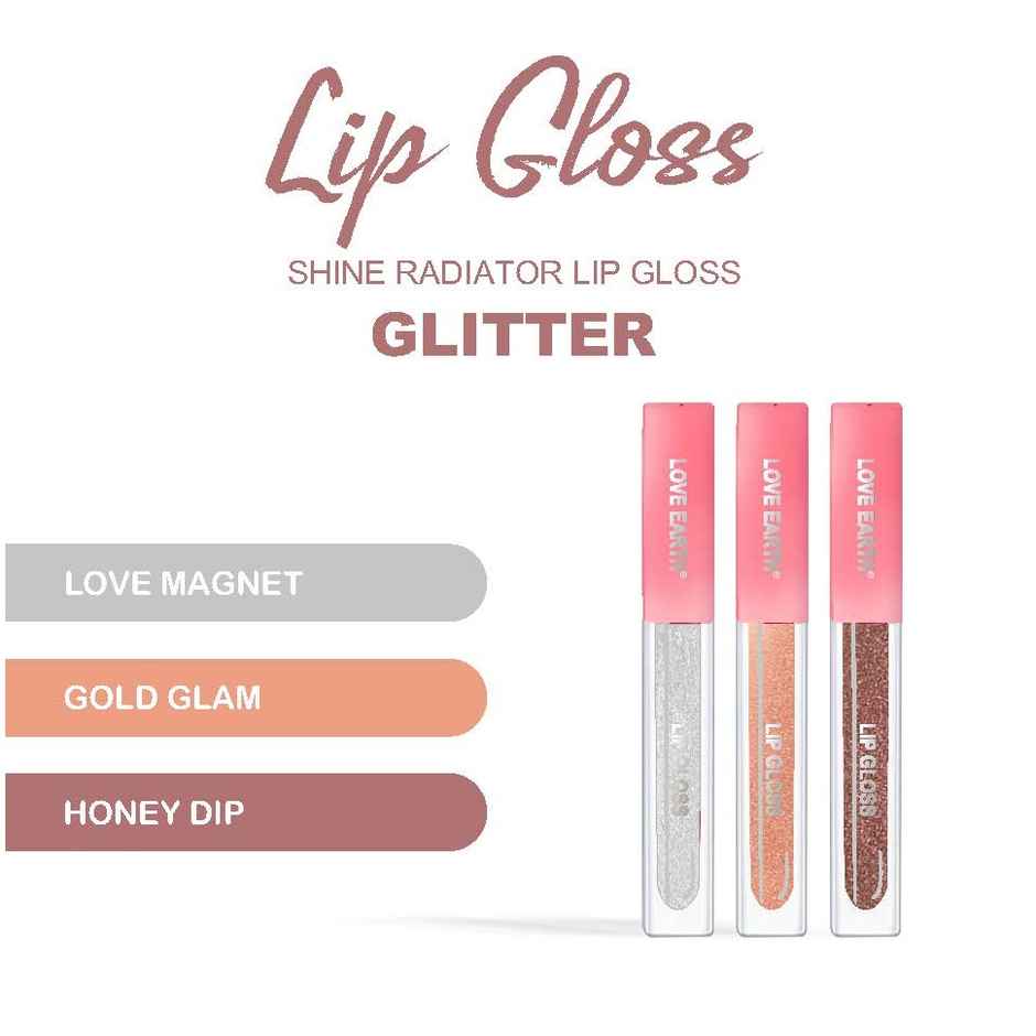 Love Earth Liquid Lip Gloss - Glitter Mini Combo | Lightweight Non Sticky