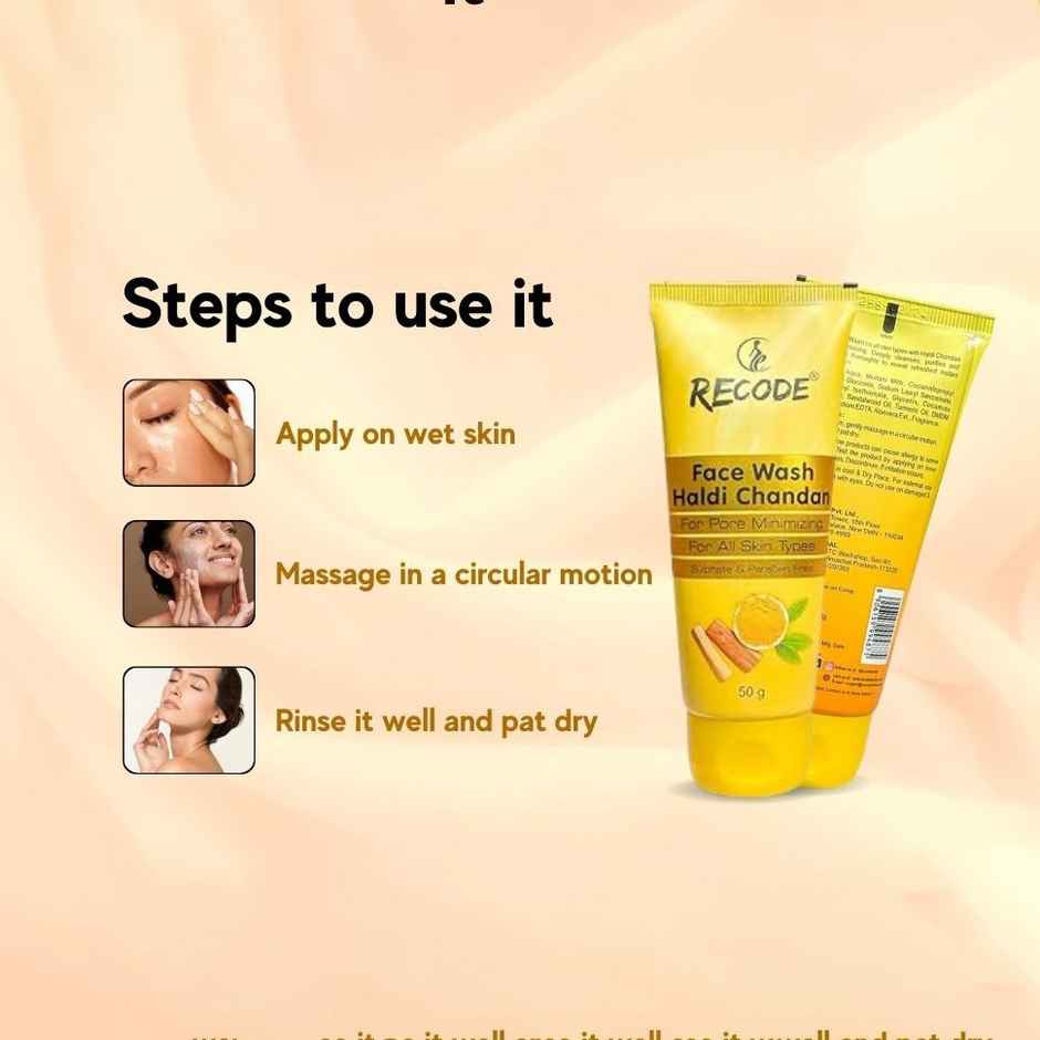 Recode Haldi Chandan Face Wash with Glycerin Extract