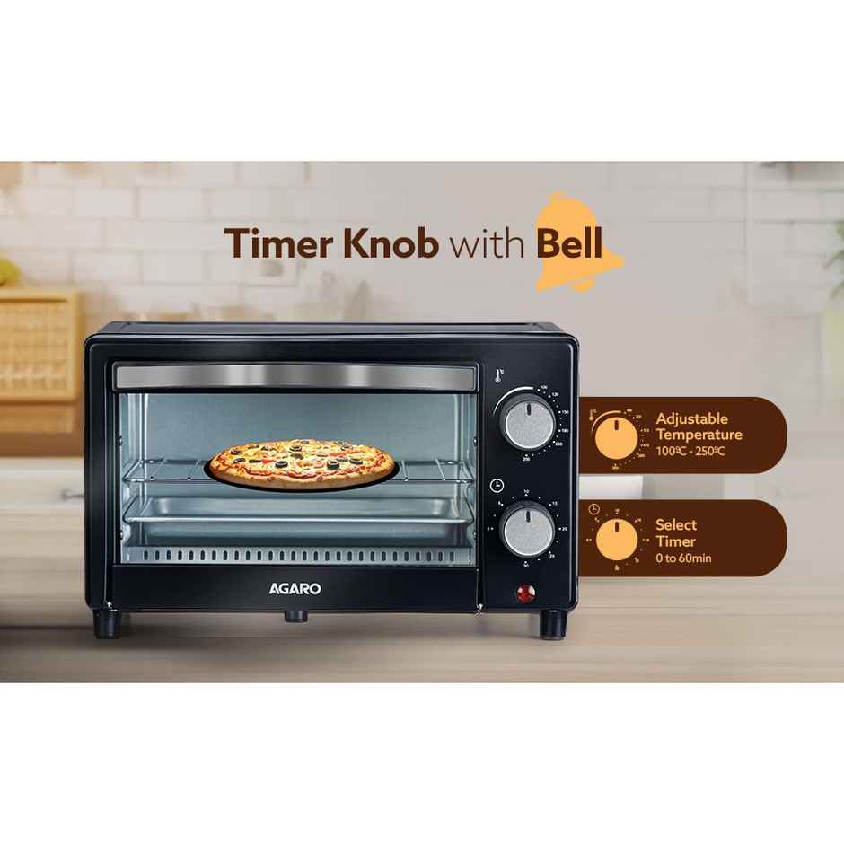 Agaro Marvel 9L Oven Toaster Griller, Cake Baking, Grilling, Toasting, Otg, 800W