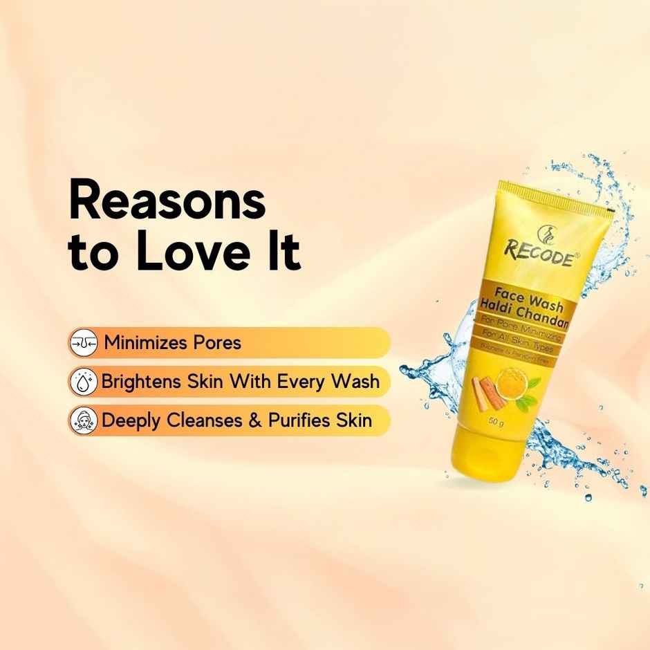 Recode Haldi Chandan Face Wash with Glycerin Extract