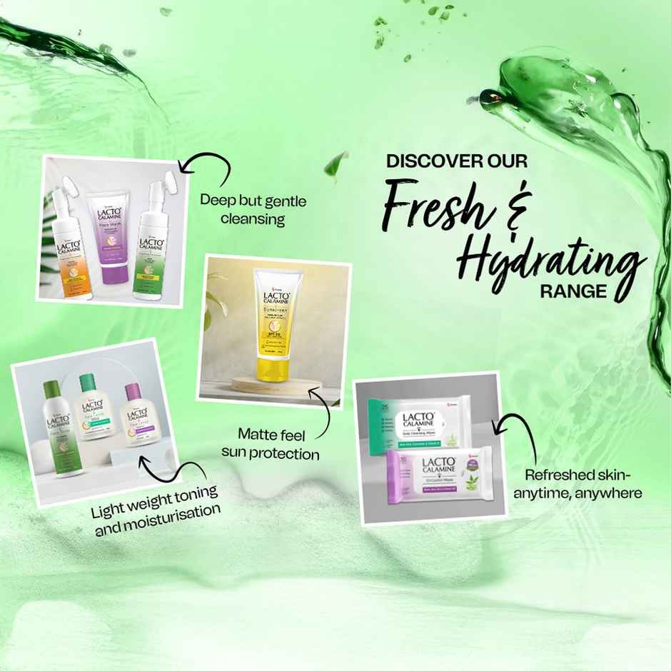 Lacto Calamine Facewash With Neem, Aloe Vera & Turmeric