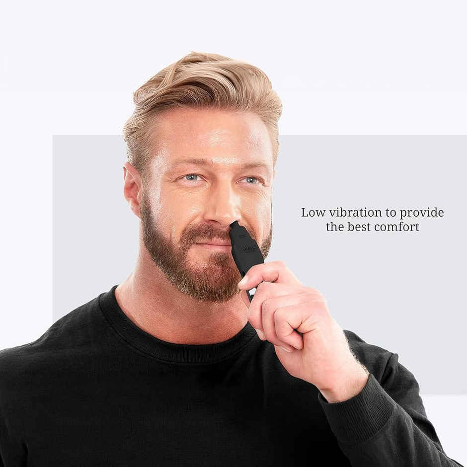 Ear, Nose & Brow Trimmer for Men | Stainless Steel Blade | Black, Silver