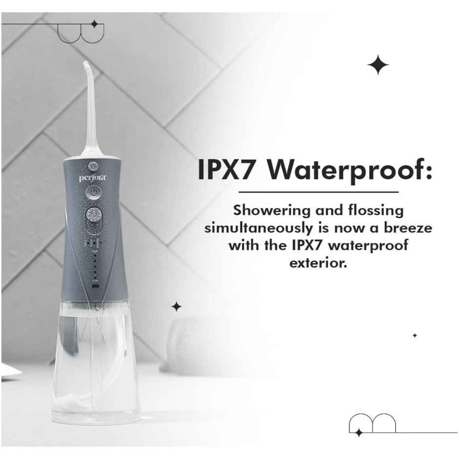 Perfora Power Dental Flosser - 3 Modes & 2 Nozzles
