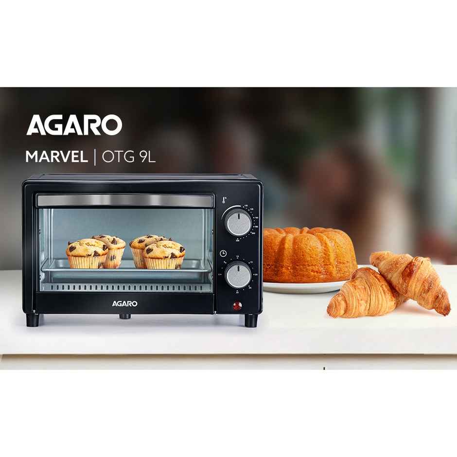 Agaro Marvel 9L Oven Toaster Griller, Cake Baking, Grilling, Toasting, Otg, 800W