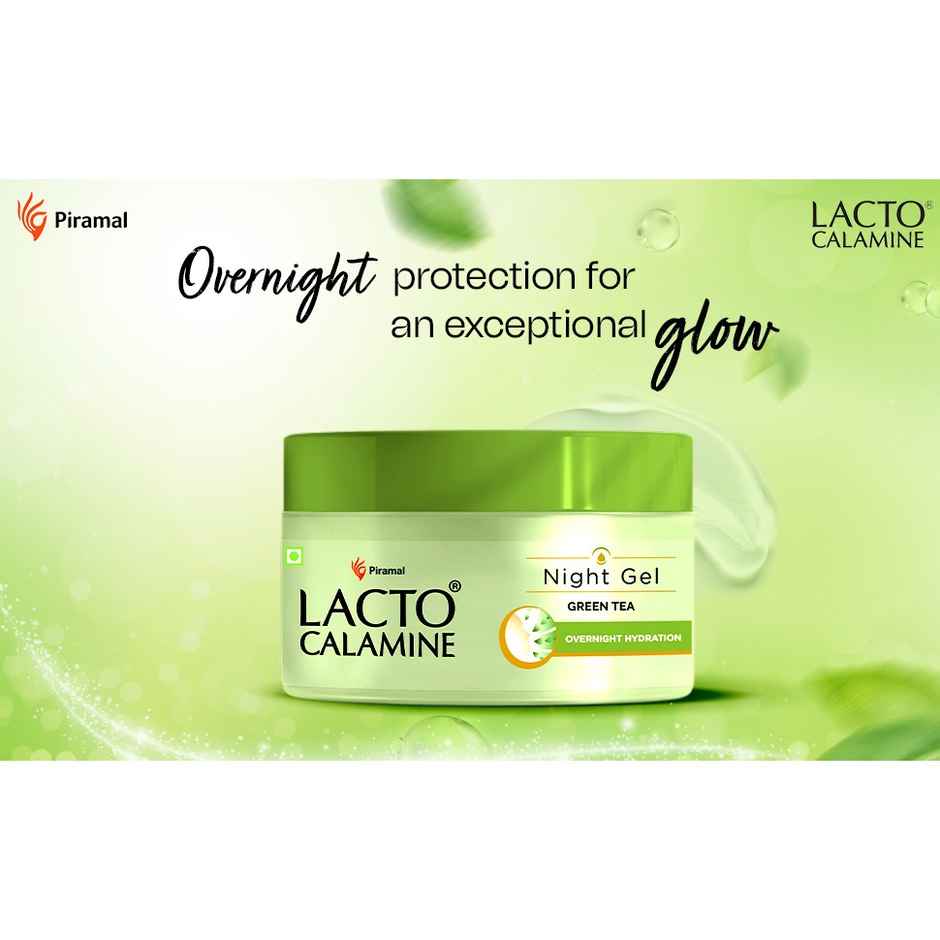 Lacto Calamine Green Tea Night Gel For Overnight Hydration & Moisturisation
