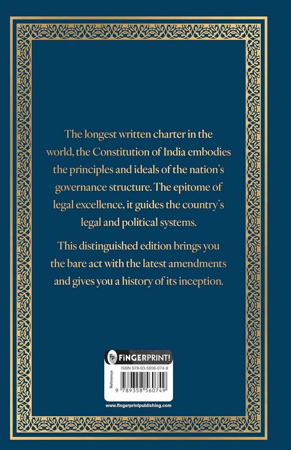 The Constitution Of India (Deluxe Hardbound Edition)