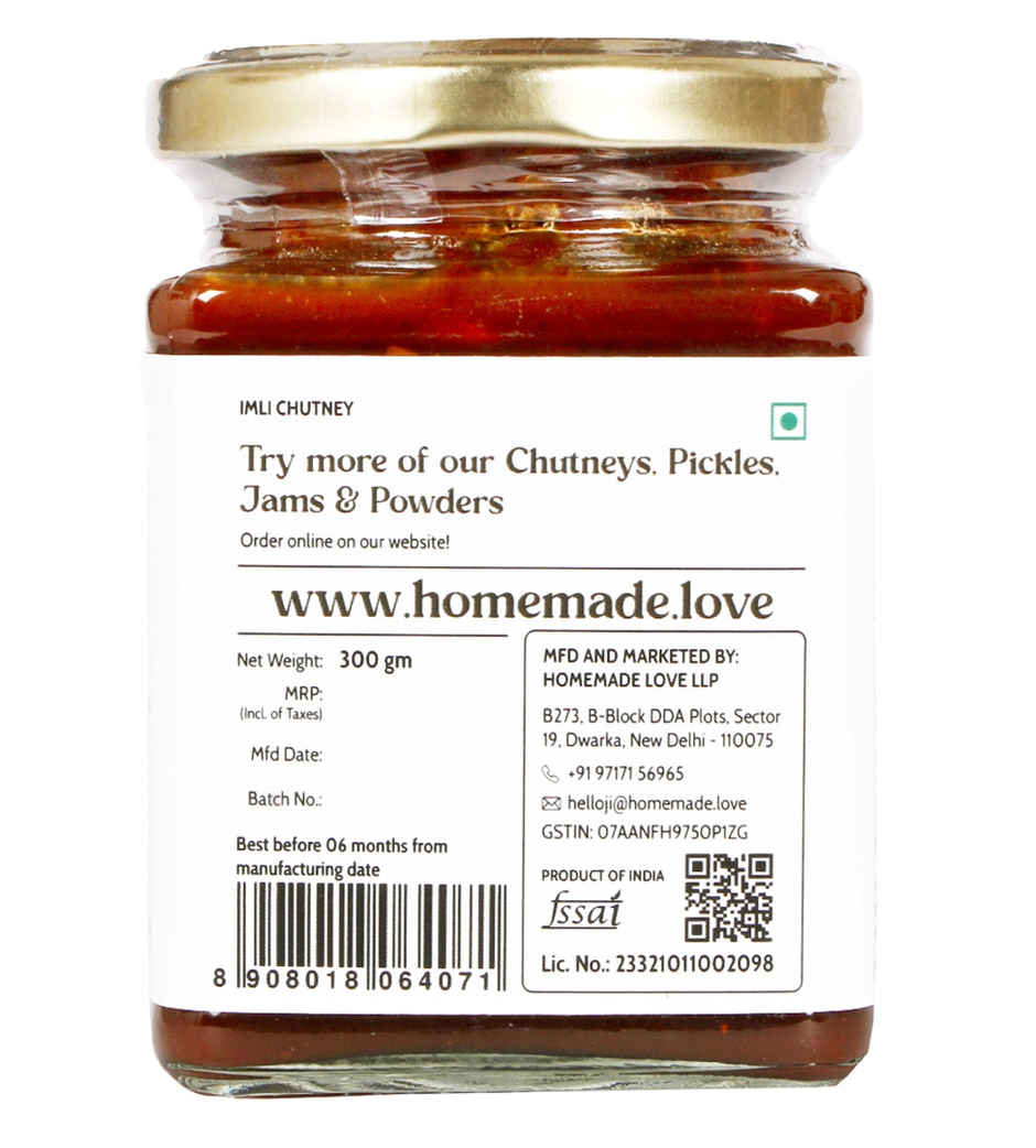 Homemade Love- Imli Chutney With Cashews And Raisins