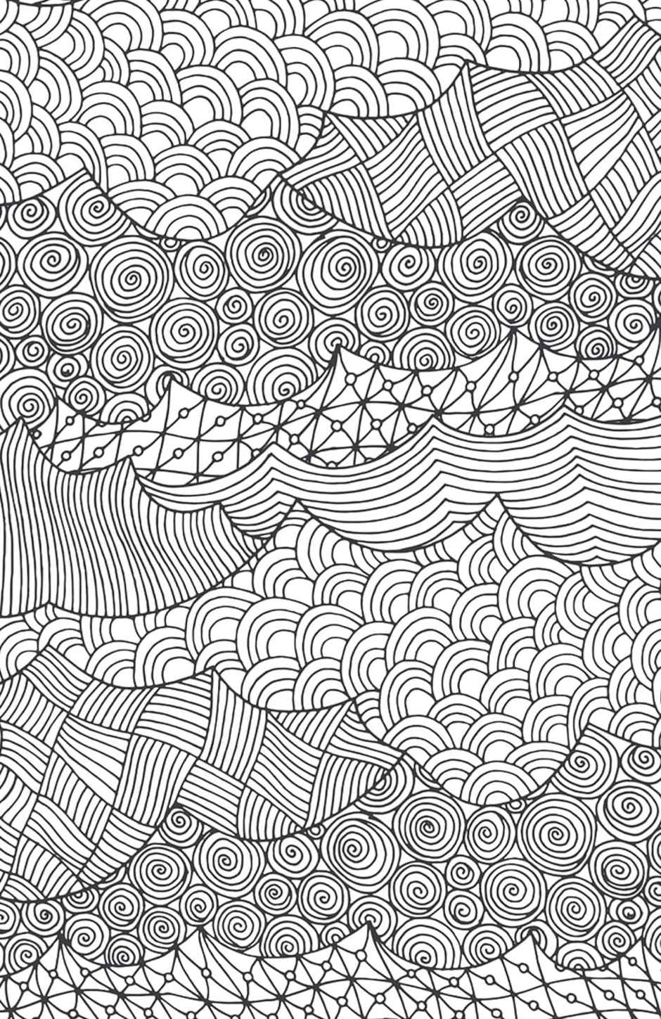 Mini Colouring Pad - Patterns