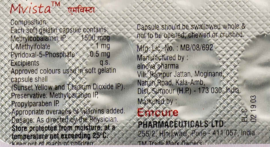 Mvista Soft Gelatin Capsule