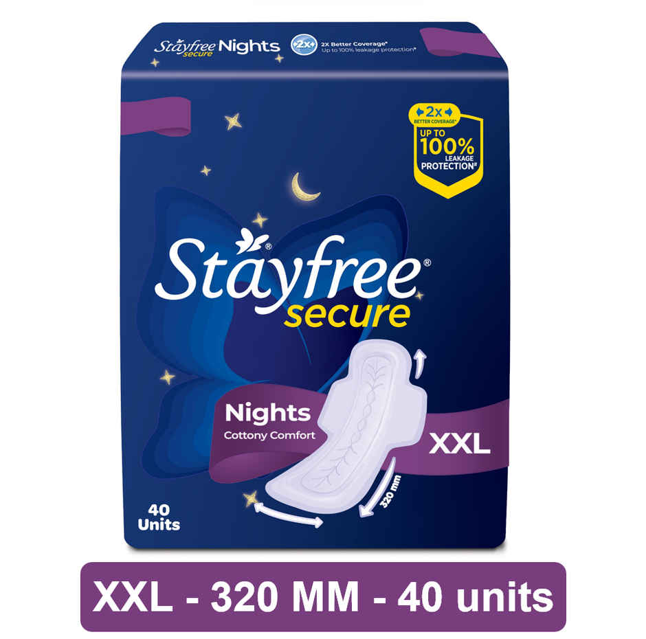 Stayfree Secure Nights XXL Sanitary Pads Combo  