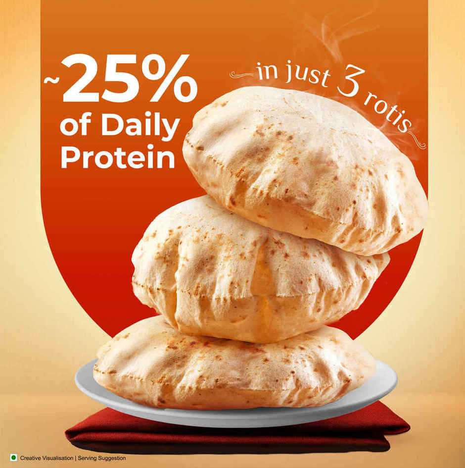 Aashirvaad Atta With High Protein | Multigrain Mix With Soya | 25% Daily Protein From 3 Rotis