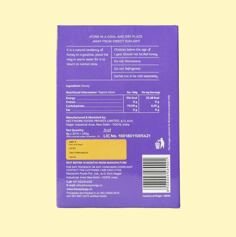 Honey Twigs Himalayan Honey | 30 Twigs Pack