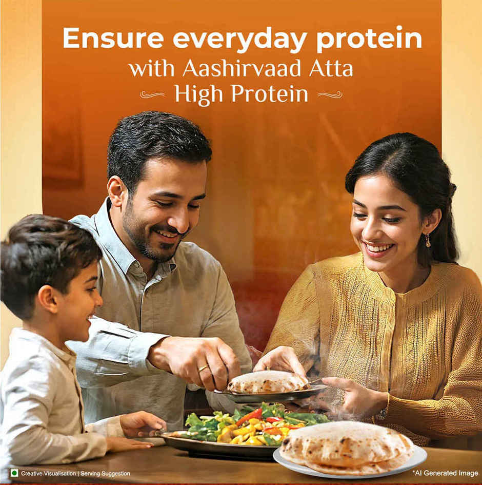 Aashirvaad Atta With High Protein | Multigrain Mix With Soya | 25% Daily Protein From 3 Rotis
