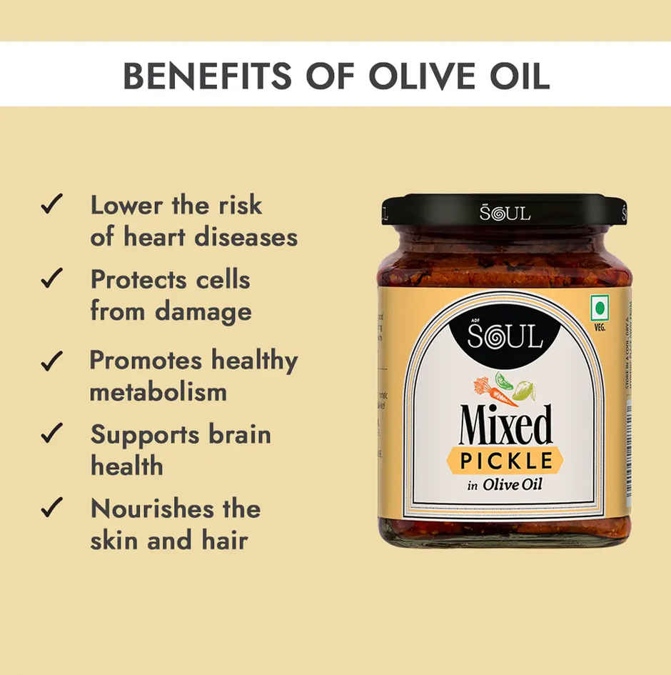 ADF Soul Mixed Pickle In Olive Oil