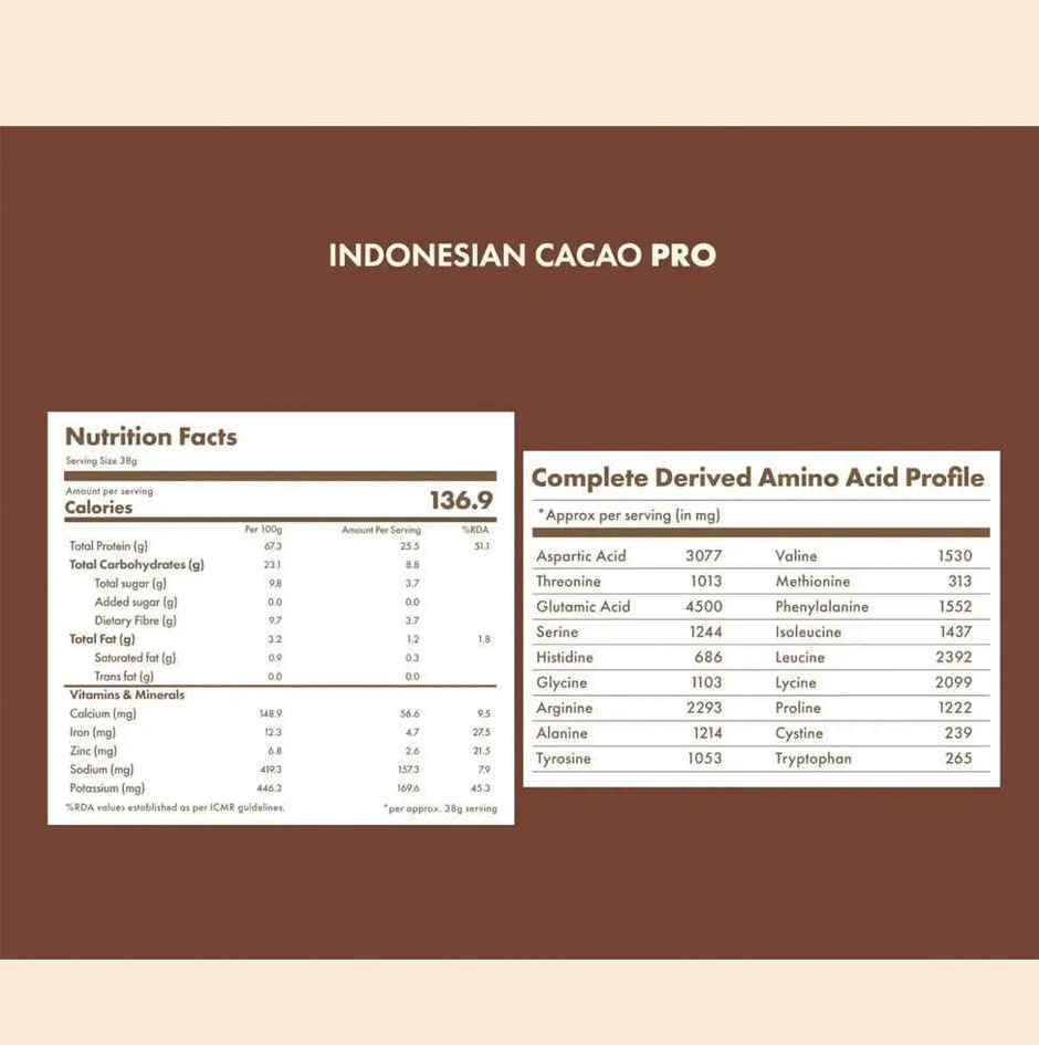 Cosmix No-Nonsense Pro Plant Protein Indonesian Cacao, 26g Protein
