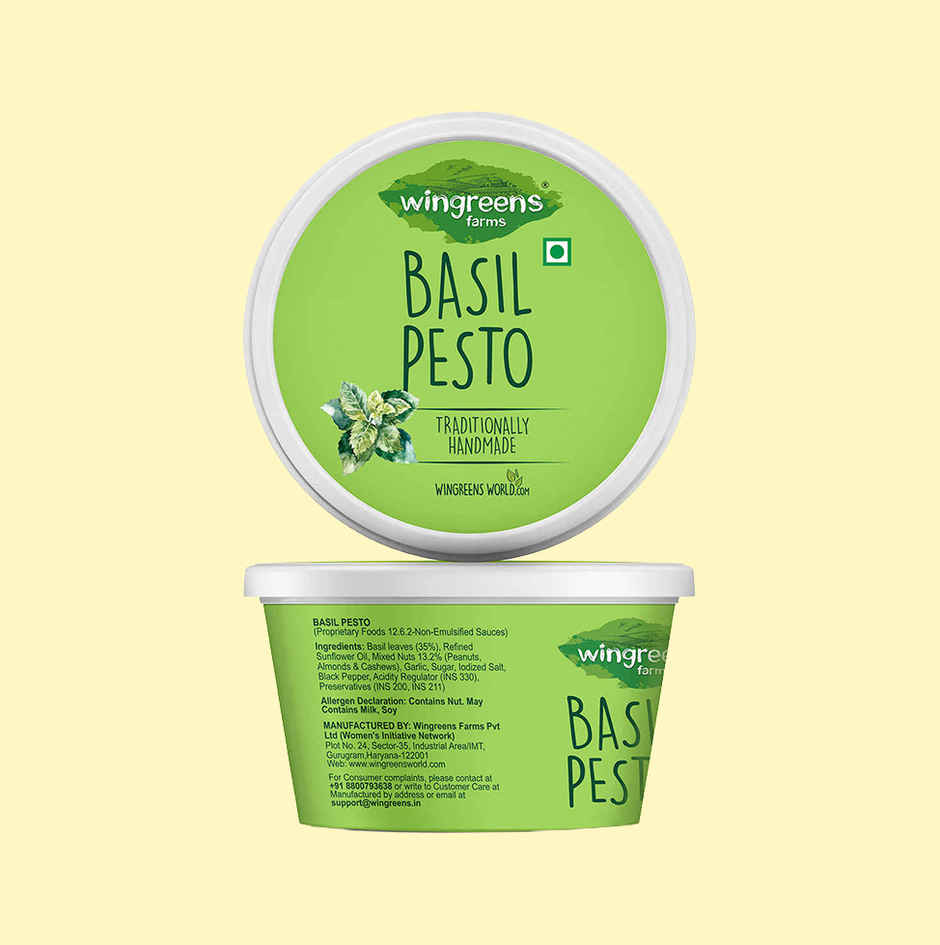 Wingreens Farms Basil Pesto | Pesto Sauce | Pesto Dip