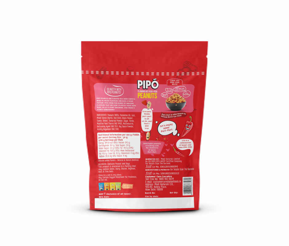 PIPO Flaming Hot Peri Peri Peanuts