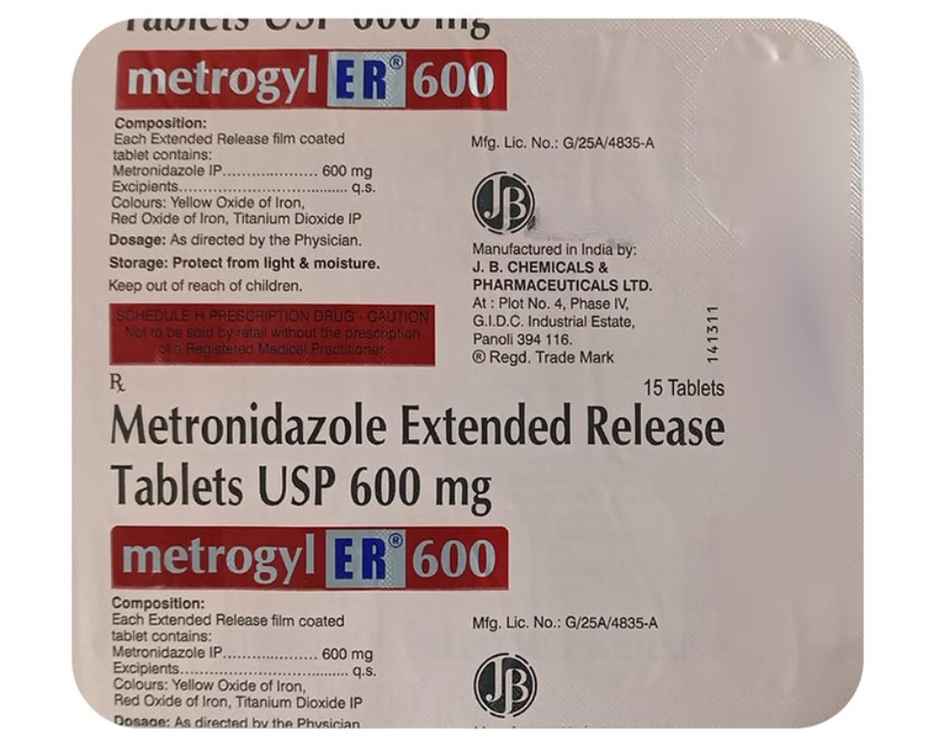 Metrogyl ER 600 Tablet ER