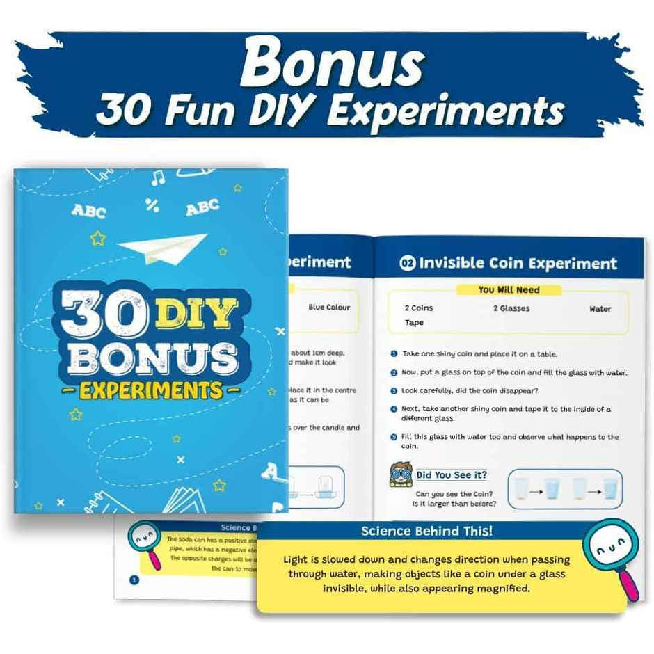 Physics Wallah Curious Jr 150+ Experiments Science Explorer Kit | Multicolor