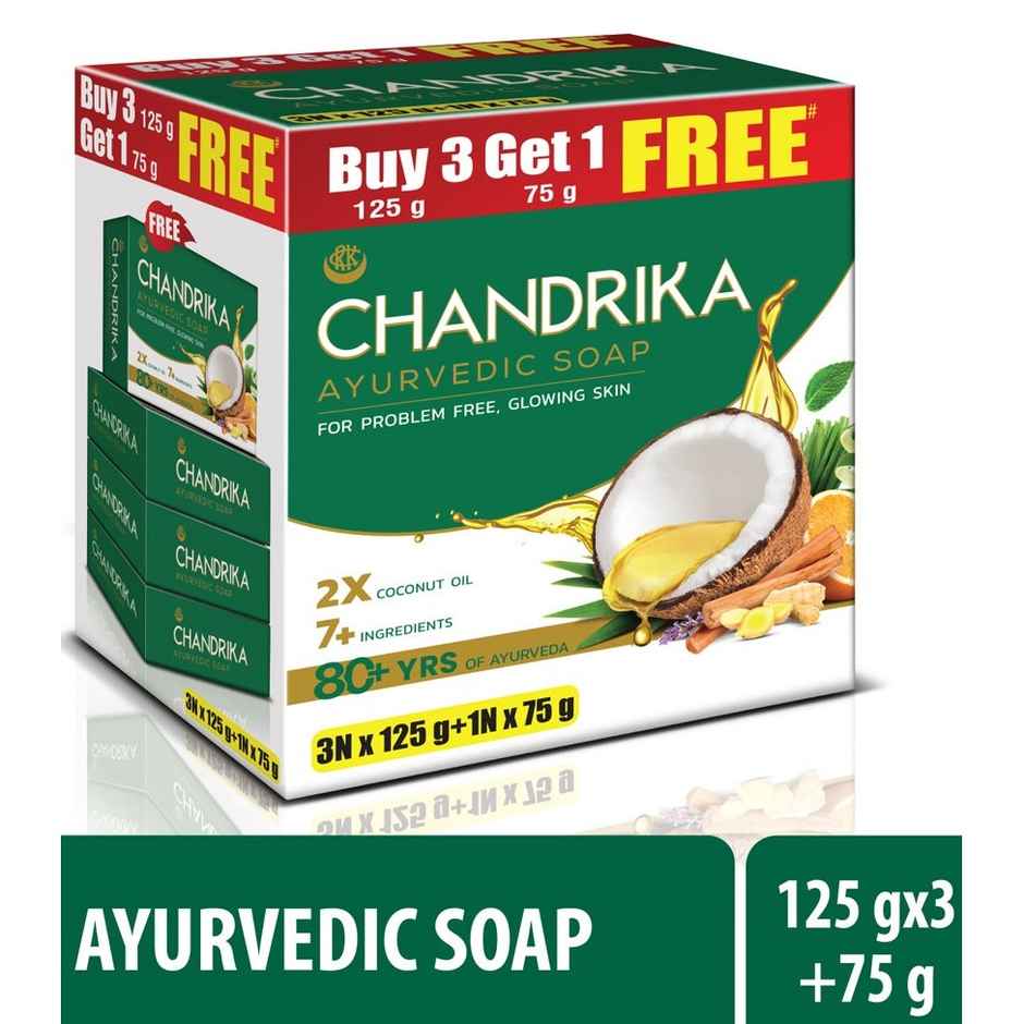 Chandrika Ayurvedic Classic Soap for Naturally Radiant Skin - For All Skin Types
