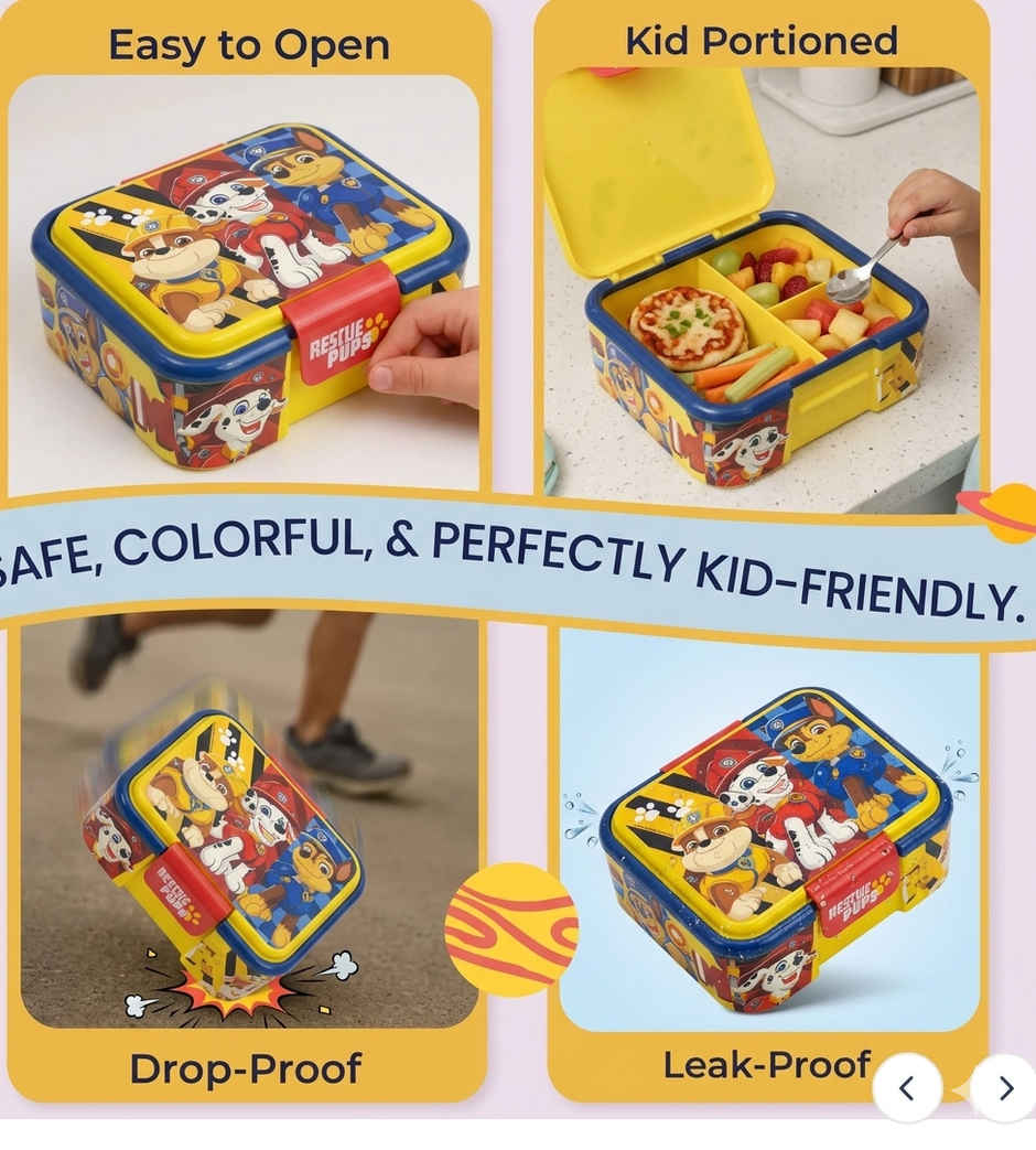 Striders Supreme Multi Compartment Sandwich Box Paw Patrol Boy Rescue Pups