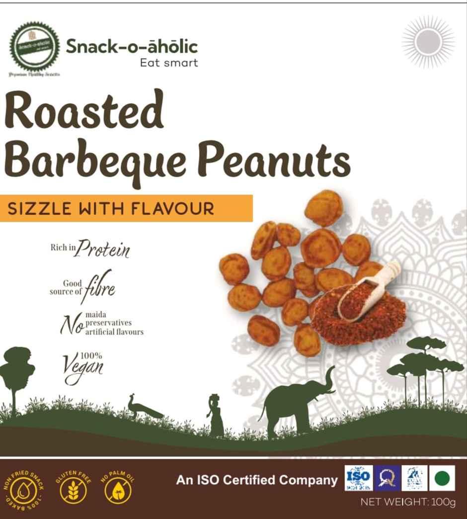 Snack-o-aholic Roasted Barbeque Peanuts