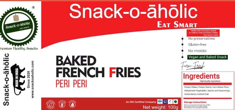 Snack-o-aholic Peri Peri Baked French Fries