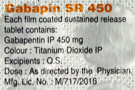 Gabapin SR 450 Tablet
