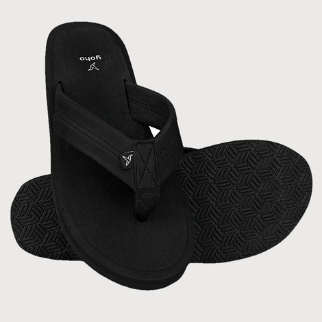 Yoho Men Slippers Bubbles | Classic Black | UK 8