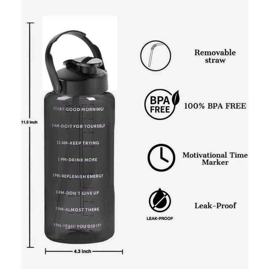 2Mech 2Ltr Sports Motivational Water Bottles with Time Marker - Buy at ...